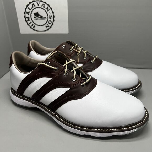 Adidas MC Z-Traxion White/Brown Golf Men\'s Shoes IG0910 Size 12 NEW main image 5